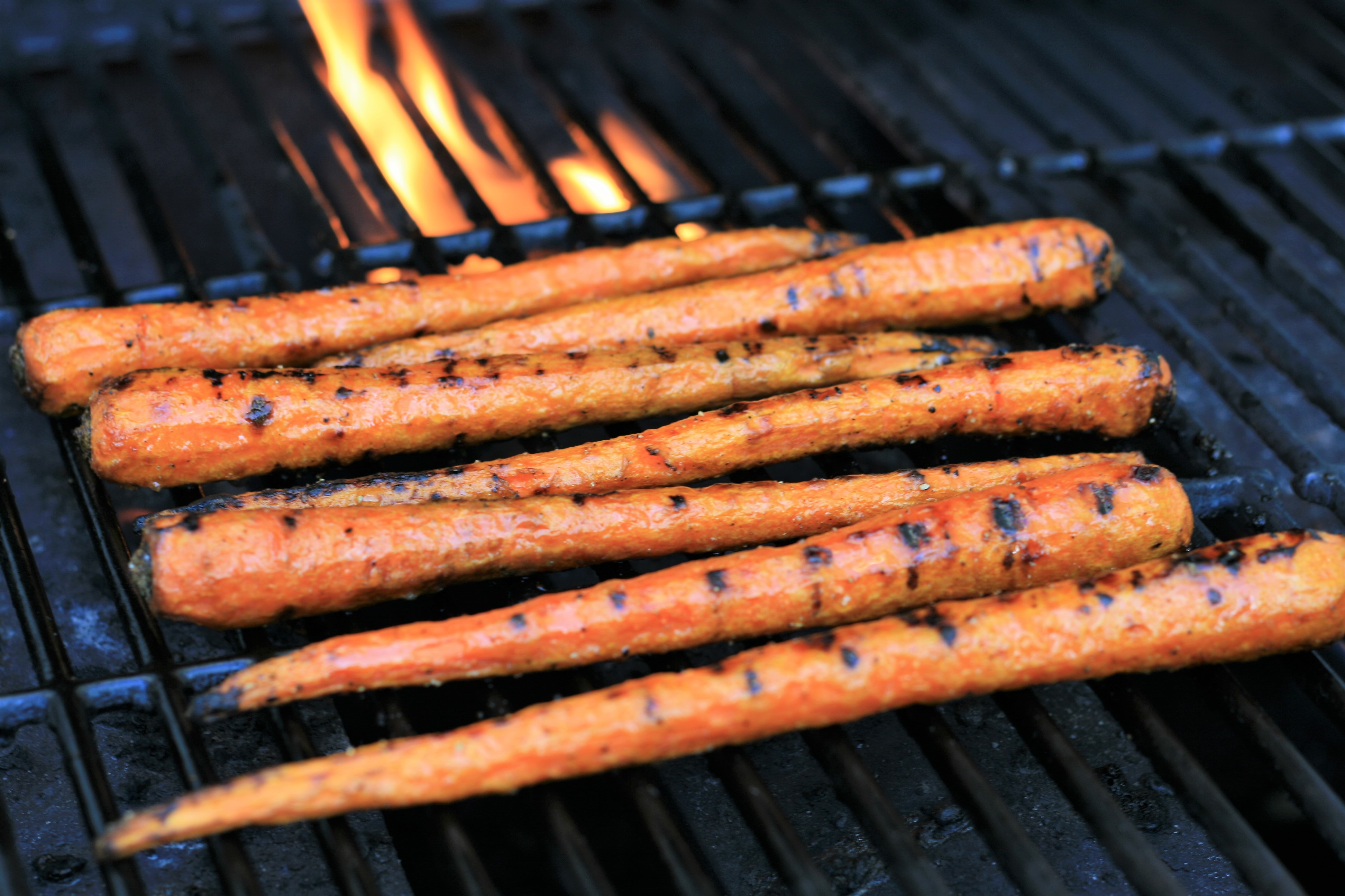Maple-Glazed Grilled Carrots