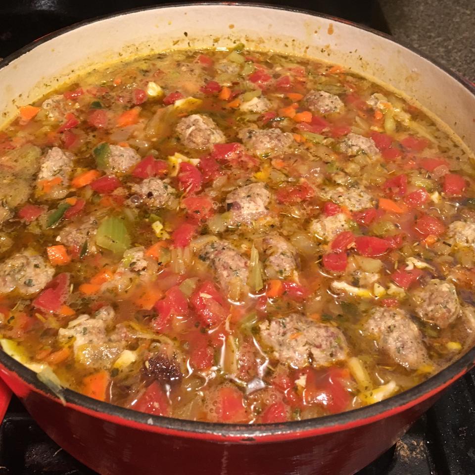 Meatball and Pasta Soup