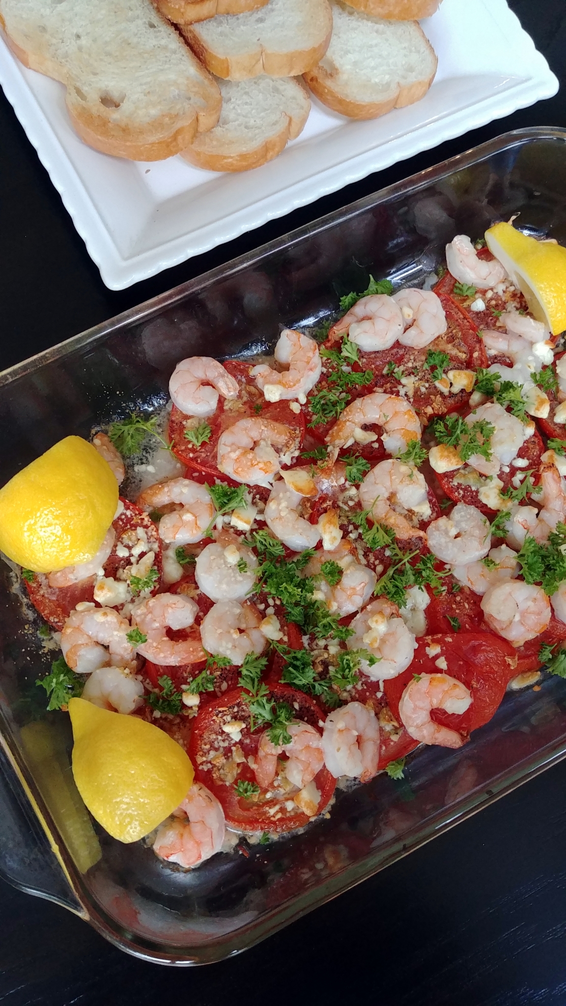 Mediterranean Shrimp with Tomatoes and Feta