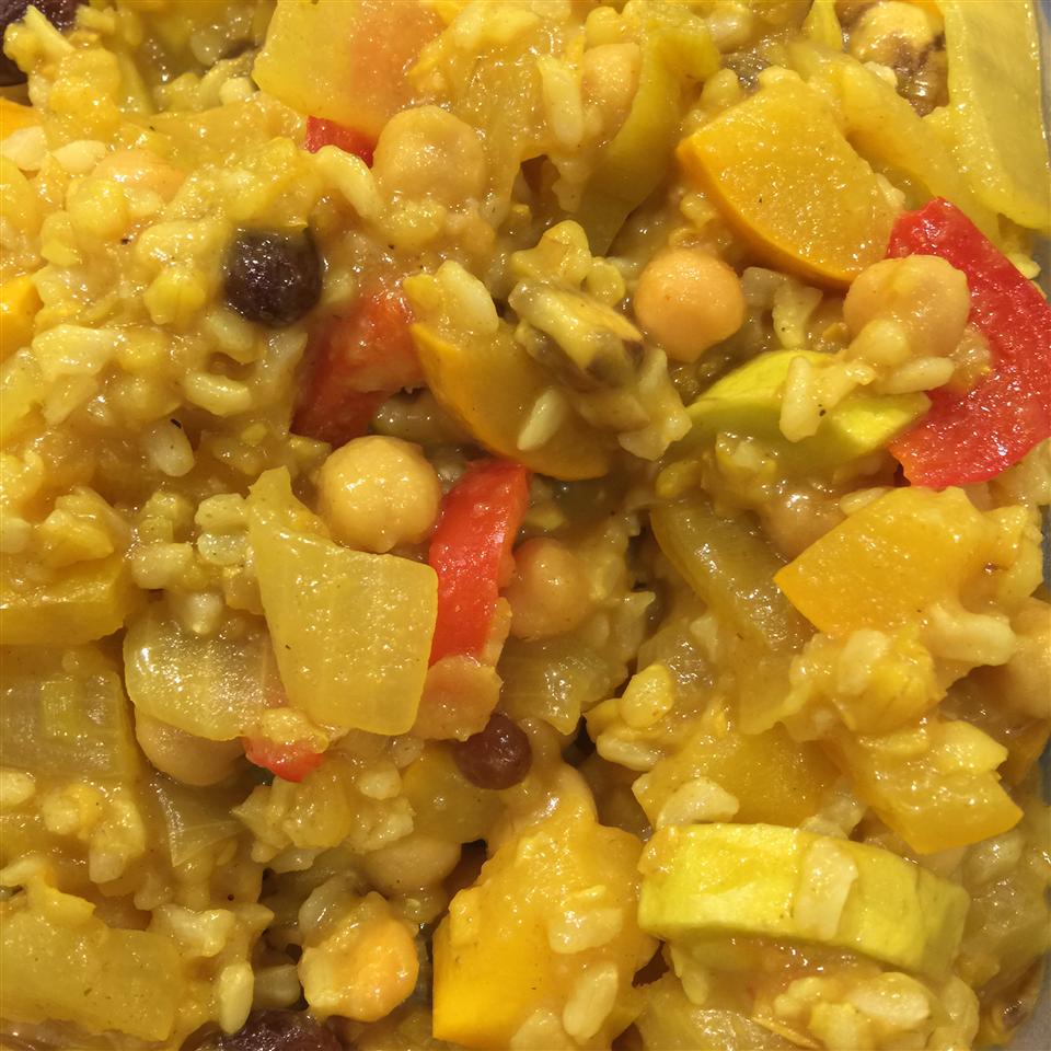 Mediterranean Yellow Rice and Vegetables