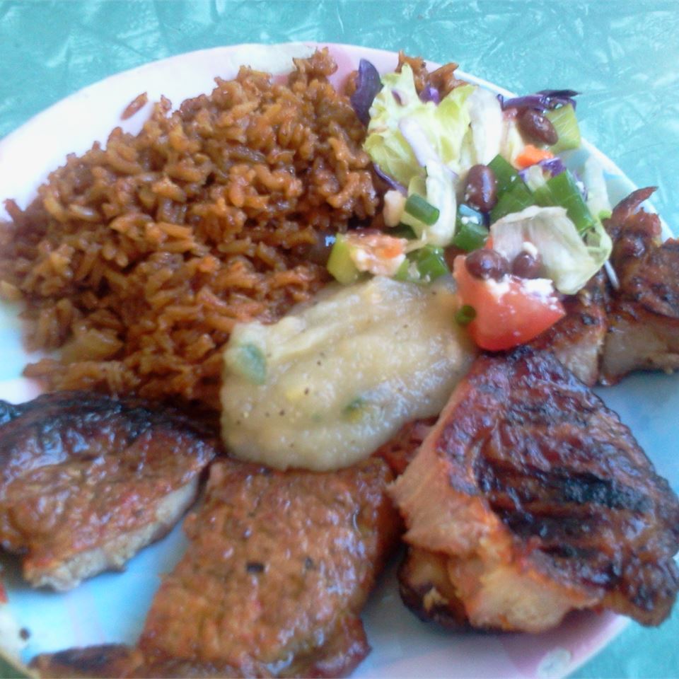 Mesquite Grilled Pork Chops with Apple Salsa