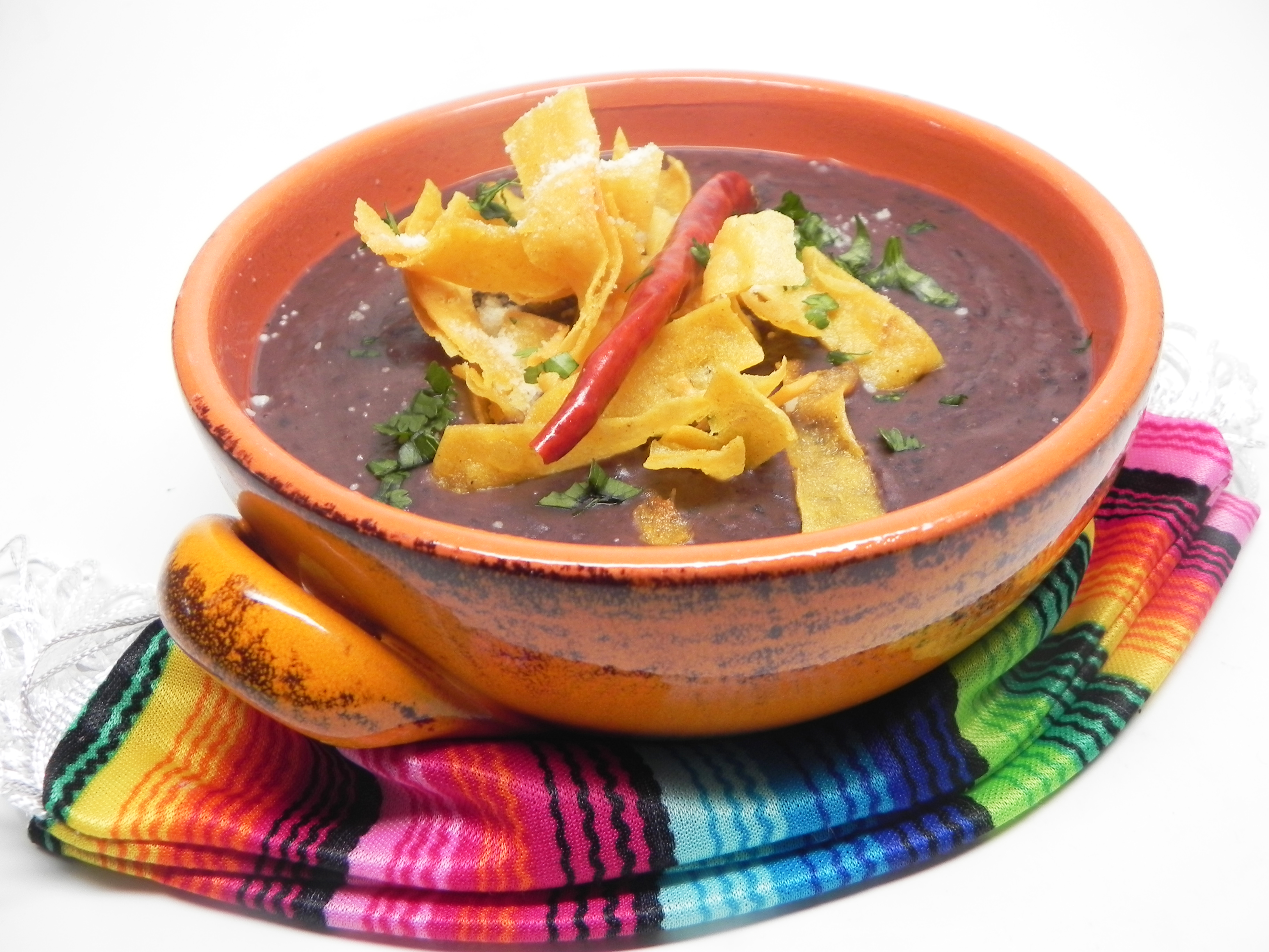 Mexican Bean and Tortilla Soup (Sopa Tarasca)