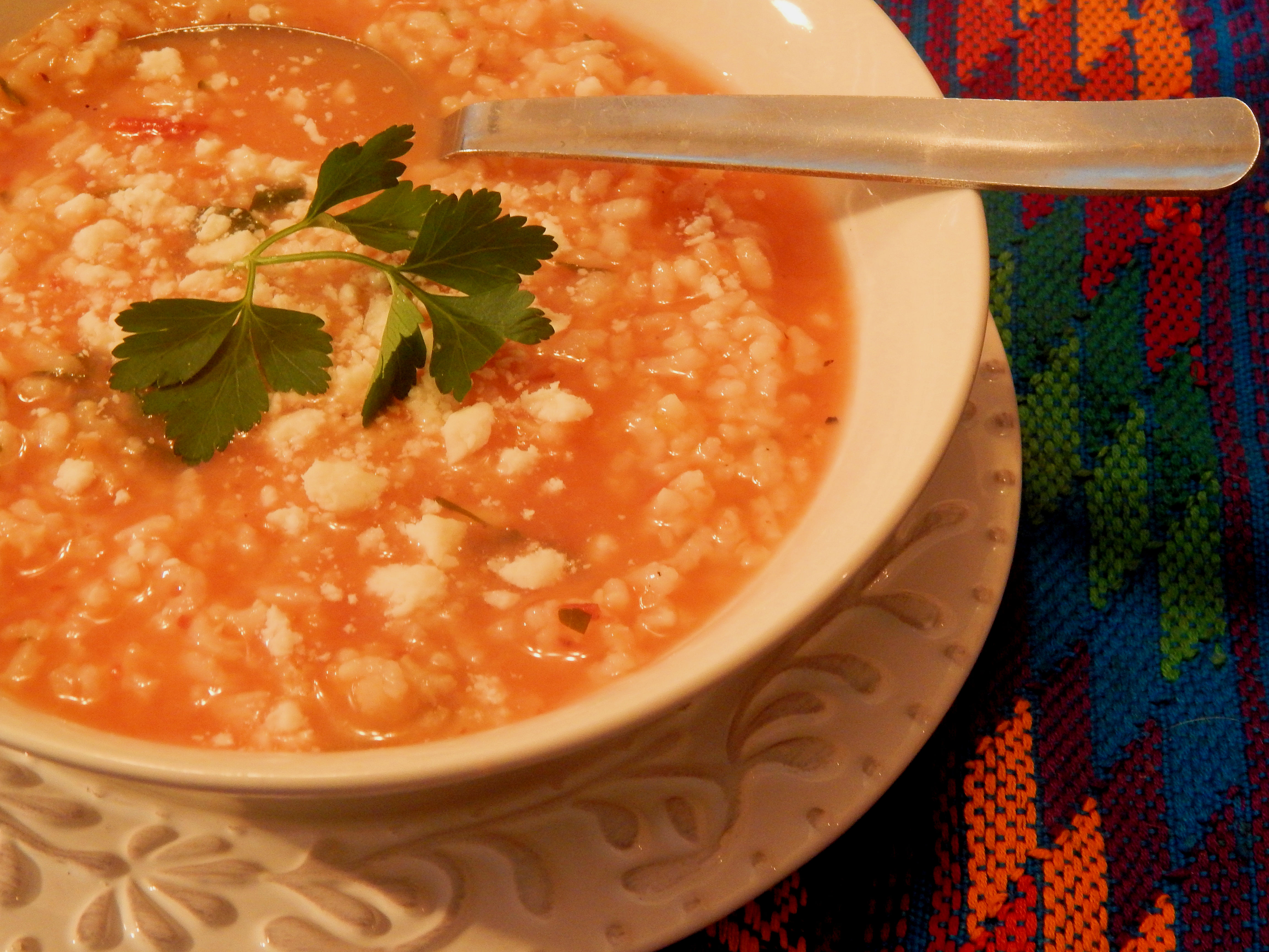 Mexican Rice Soup (Sopa Aguada de Arroz)