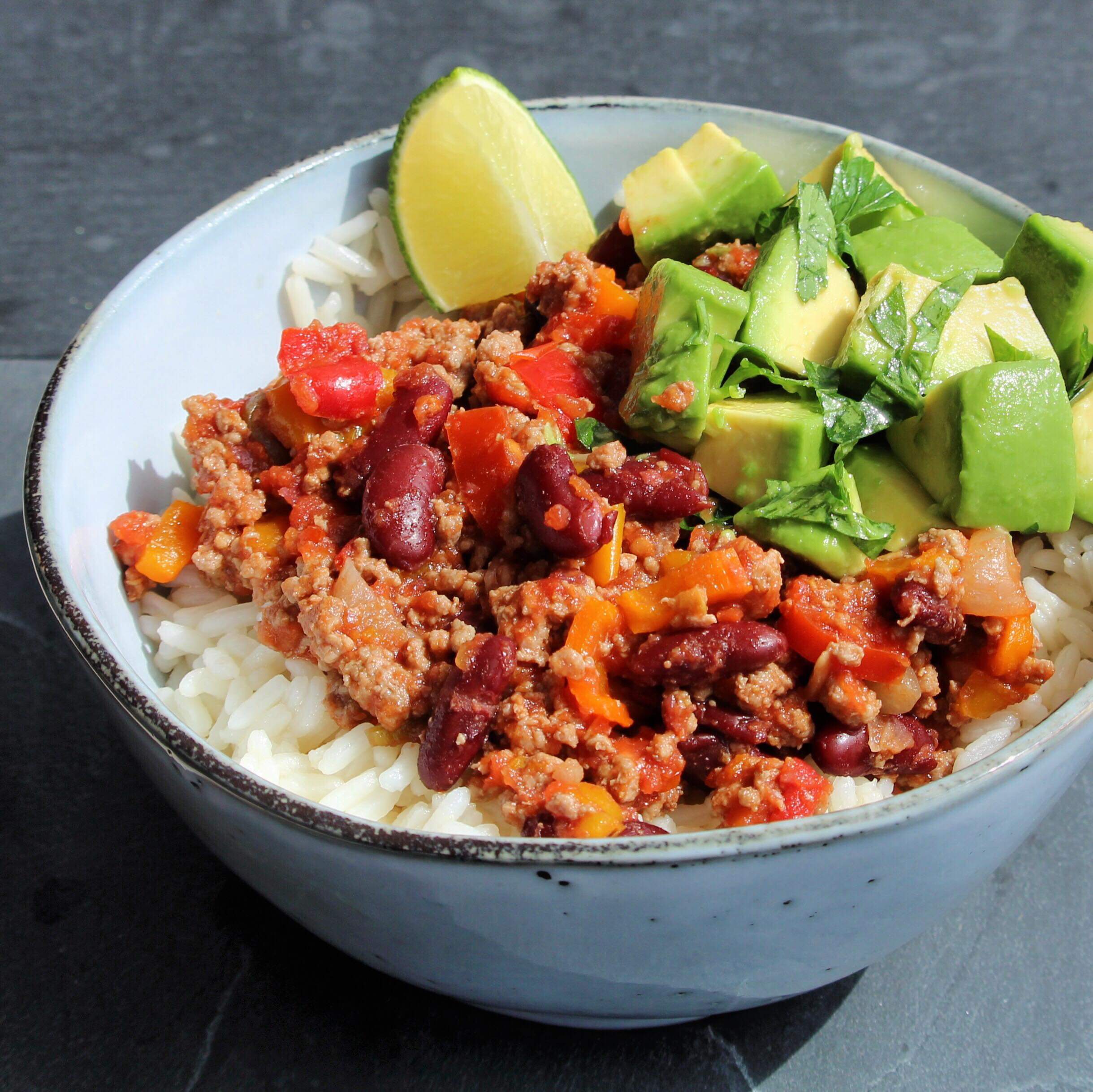 Mexican Turkey and Rice Bowl