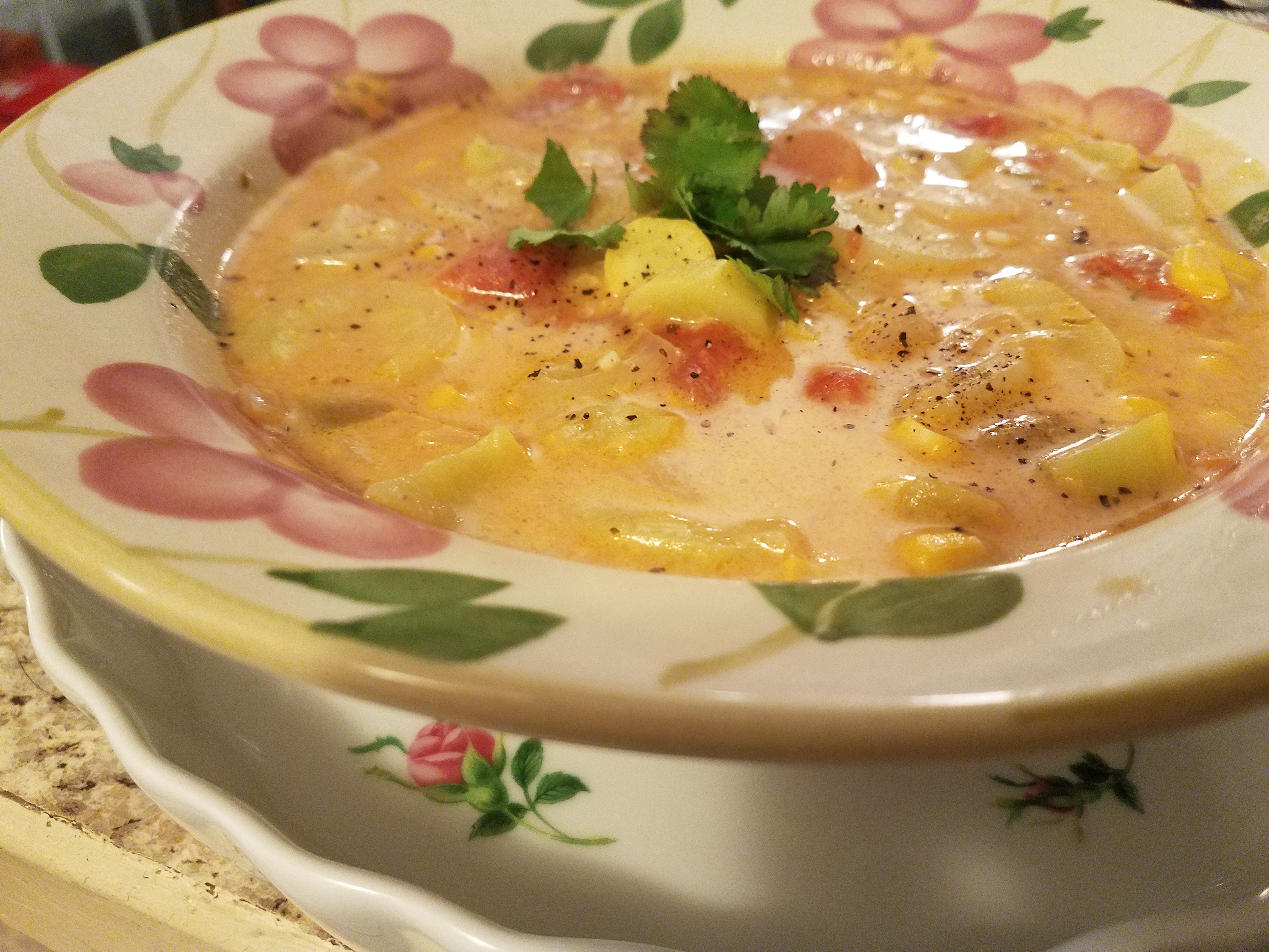Mexican Zucchini Cheese Soup
