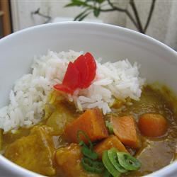 Mild Coconut Chicken Curry with Sweet Potato