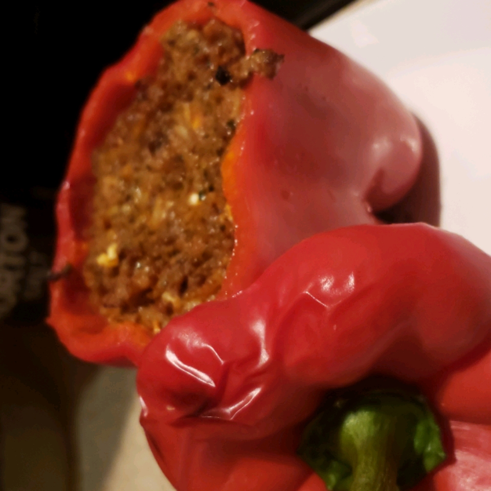 Millet and Beef Stuffed Peppers