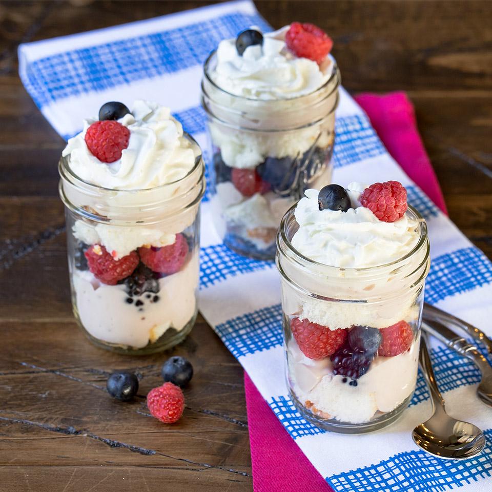 Mini Berry Trifles in a Jar