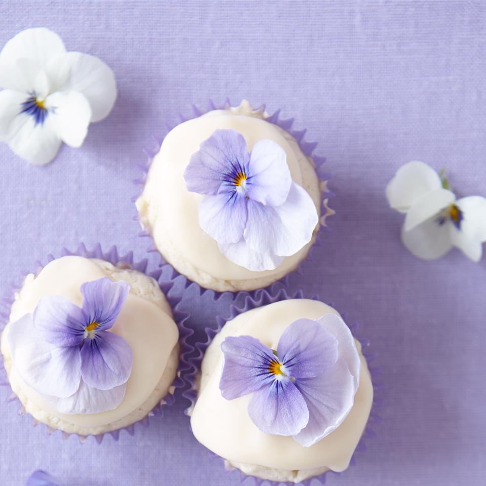 Mini Coconut Cupcakes with Passion Fruit Icing