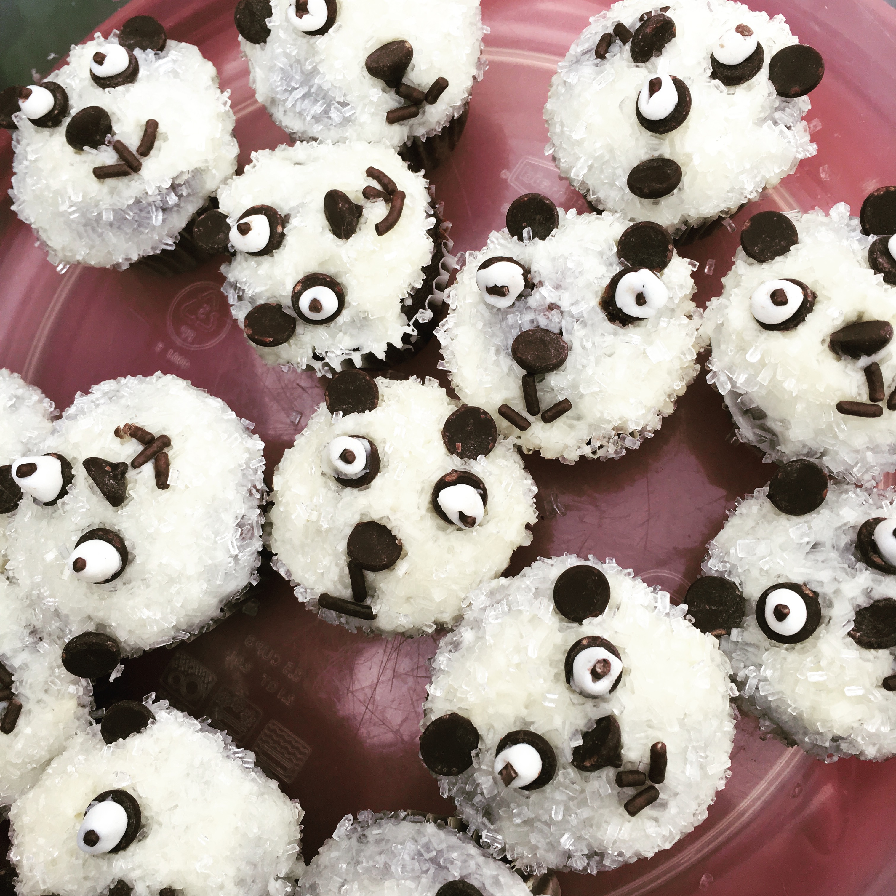 Mini Panda Cupcakes