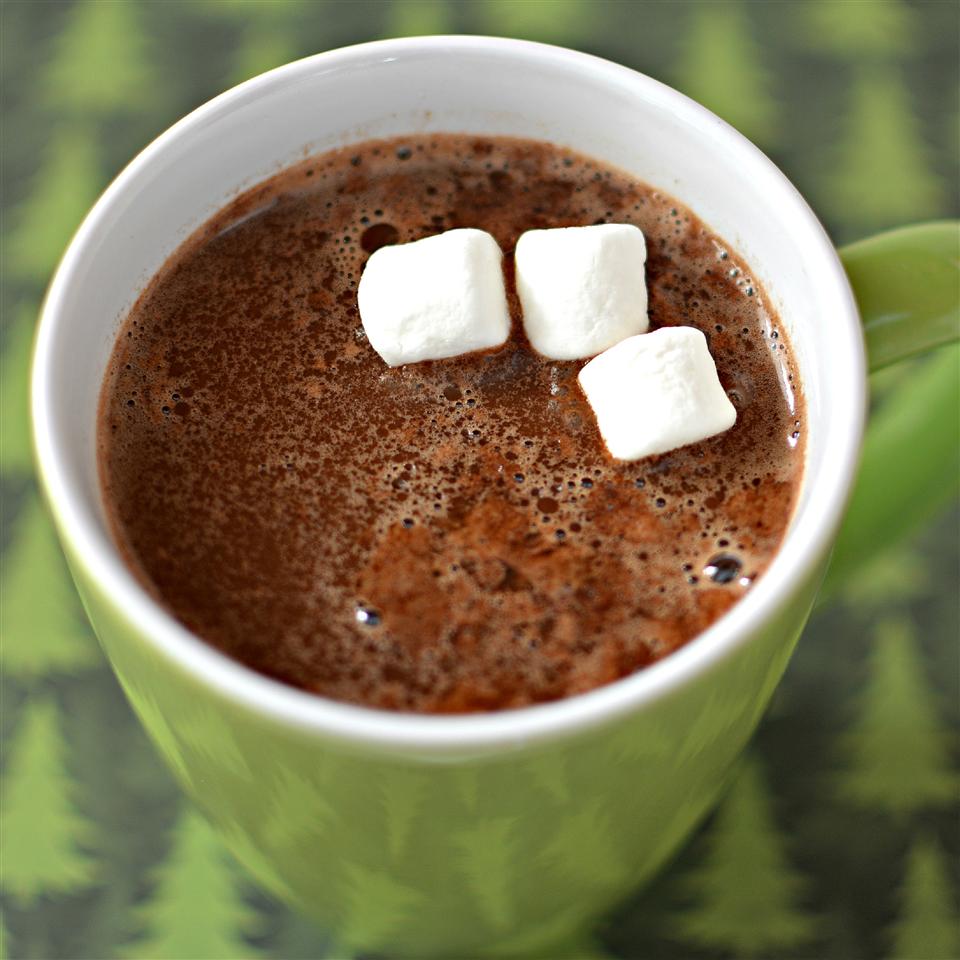 Minty Eggnog Hot Chocolate