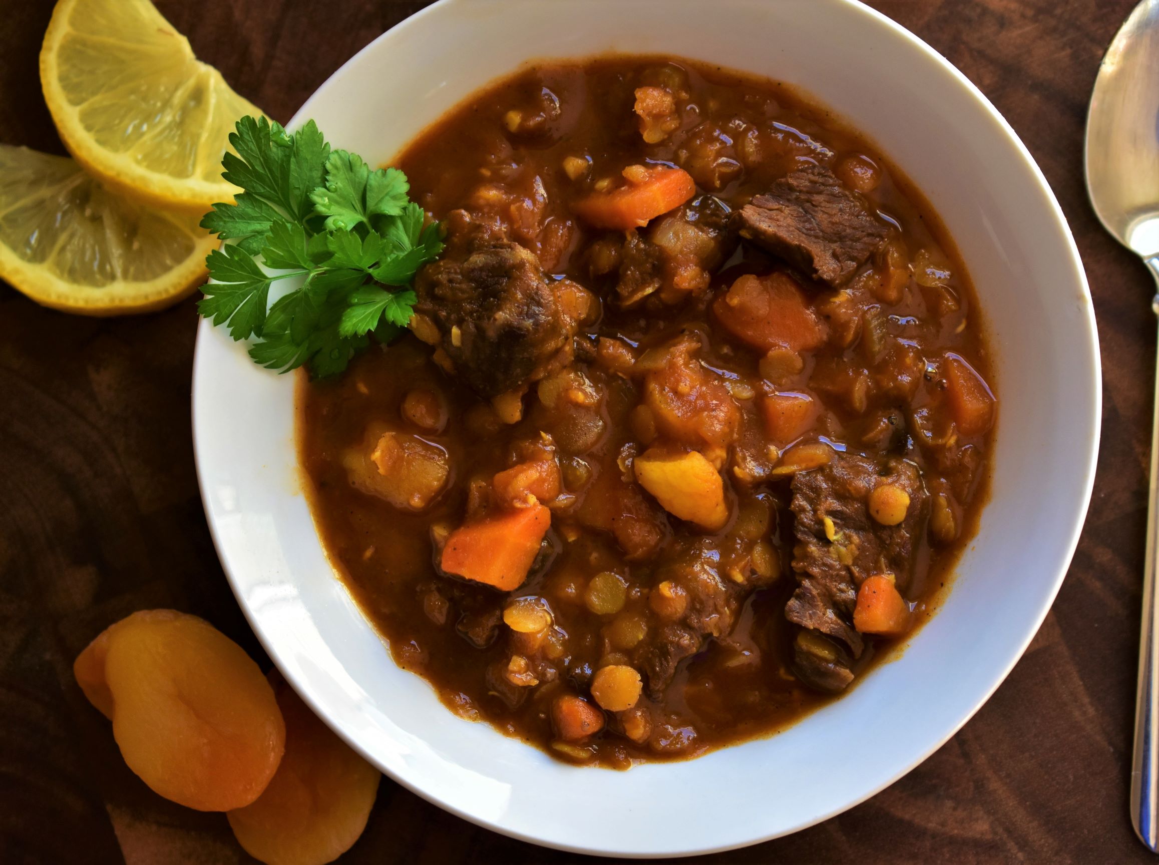 Moroccan Beef and Lentil Stew
