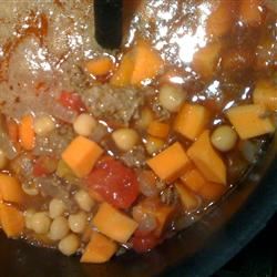 Moroccan Lamb, Lentil, and Chickpea Soup