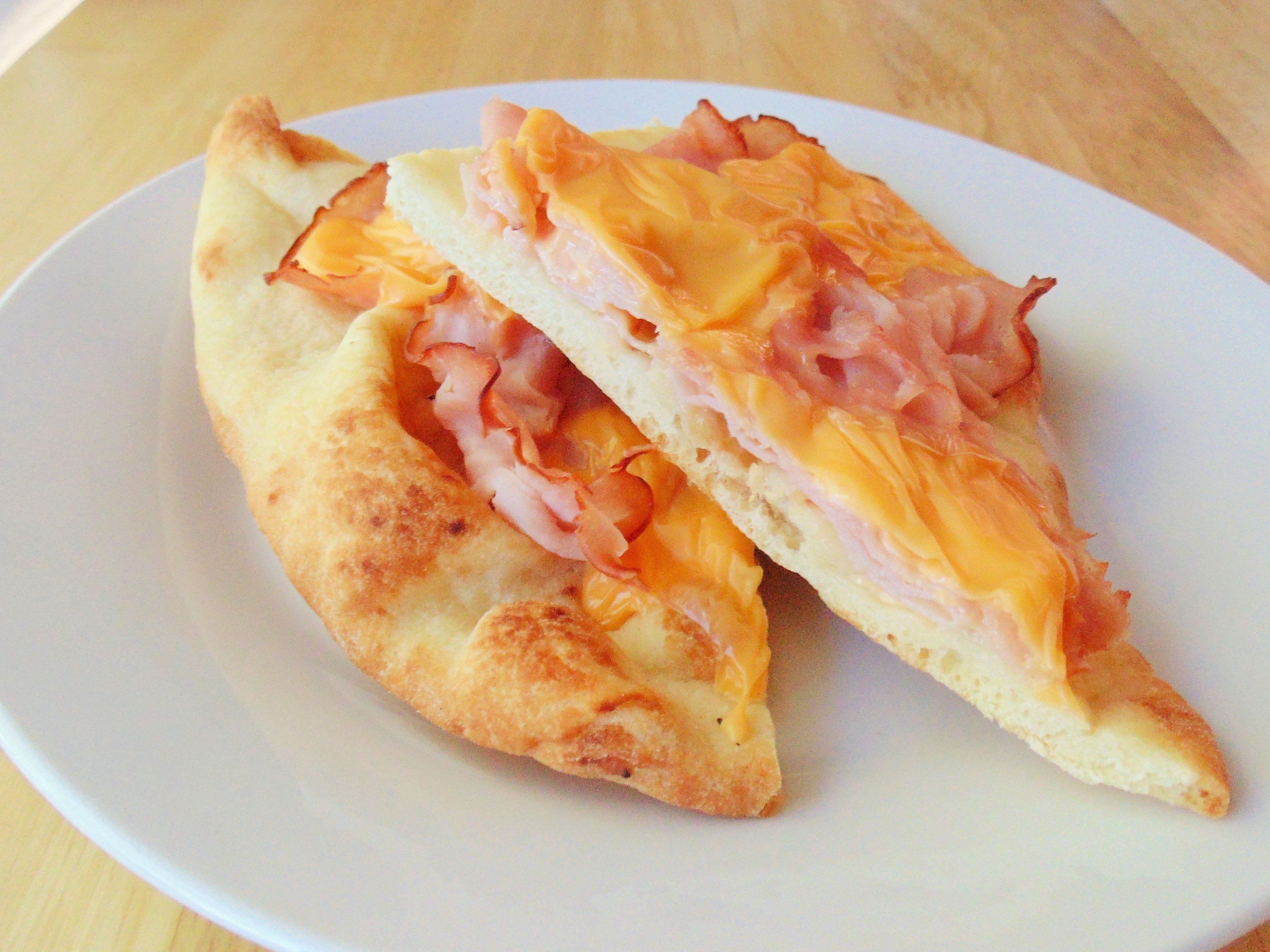 Naan Ham and Cheese