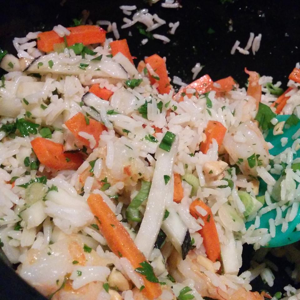 Namasu Rice Salad with Pickled Daikon Radish and Carrots