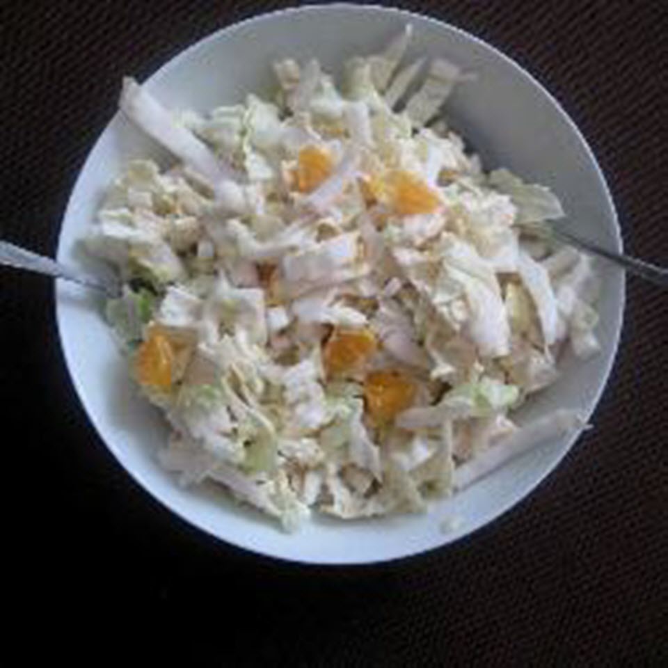 Napa Cabbage Salad with Mandarin Oranges and Apple