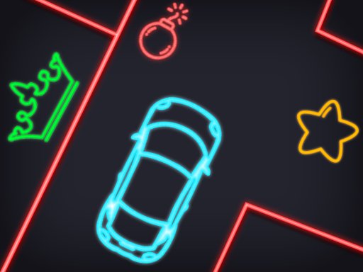 Neon Car Puzzle Online