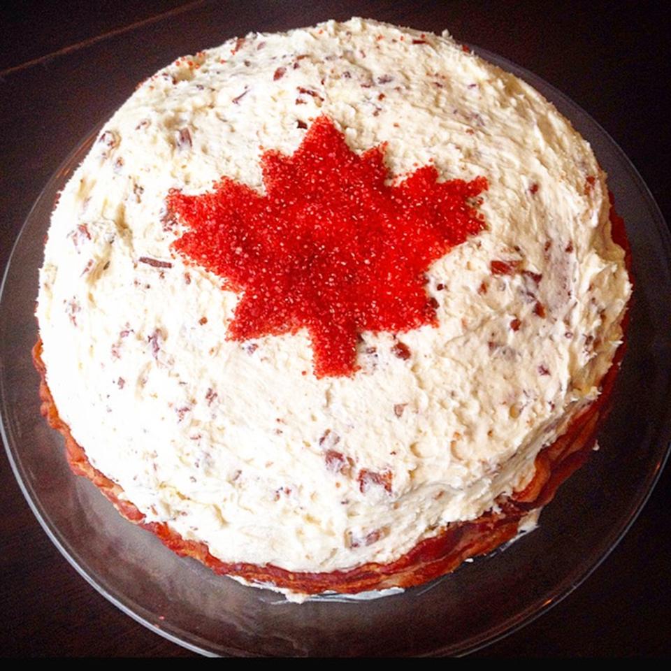Oh Canada Maple Bacon Cake