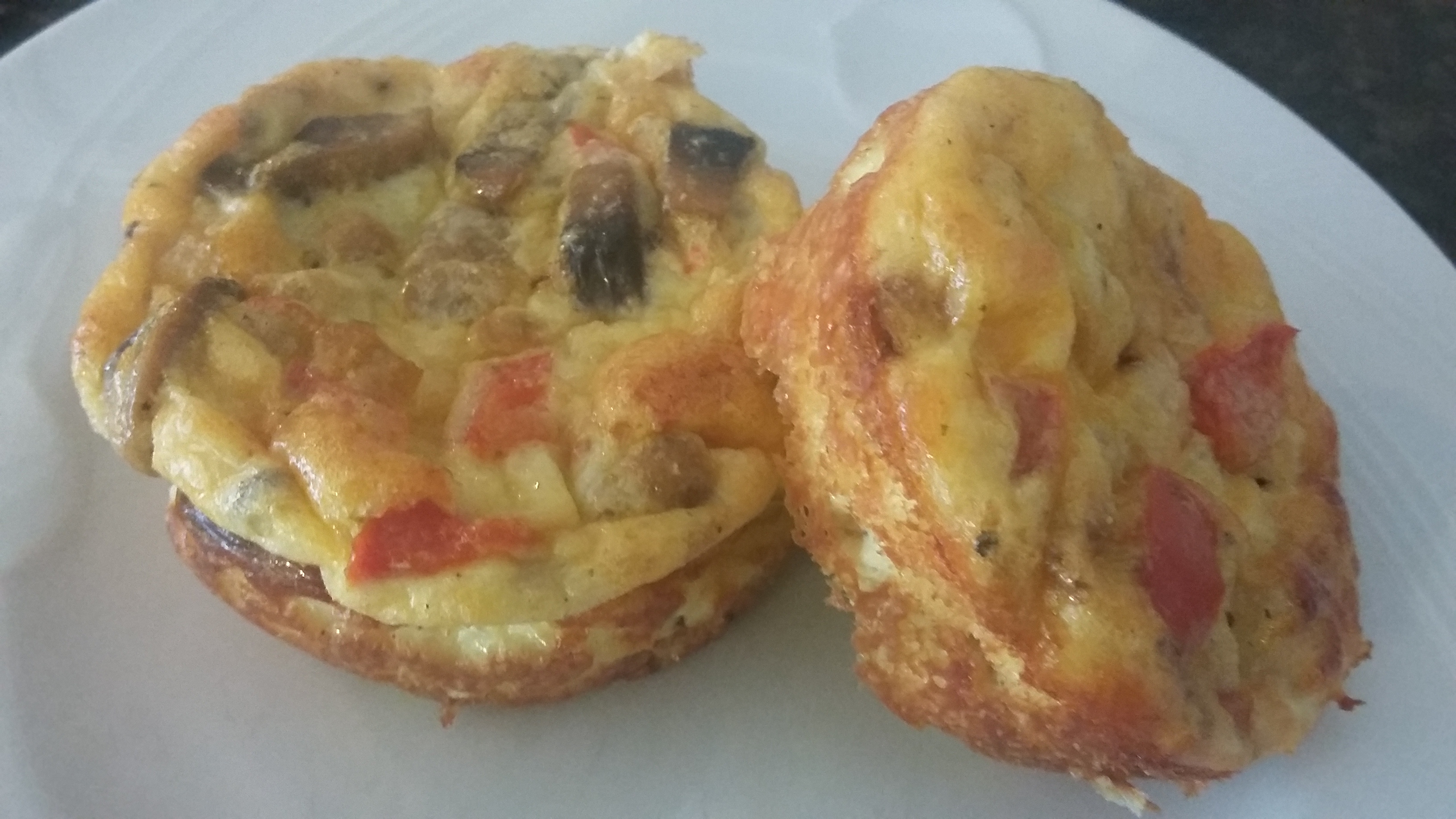 Omelet Muffins with Sausage and Cheese
