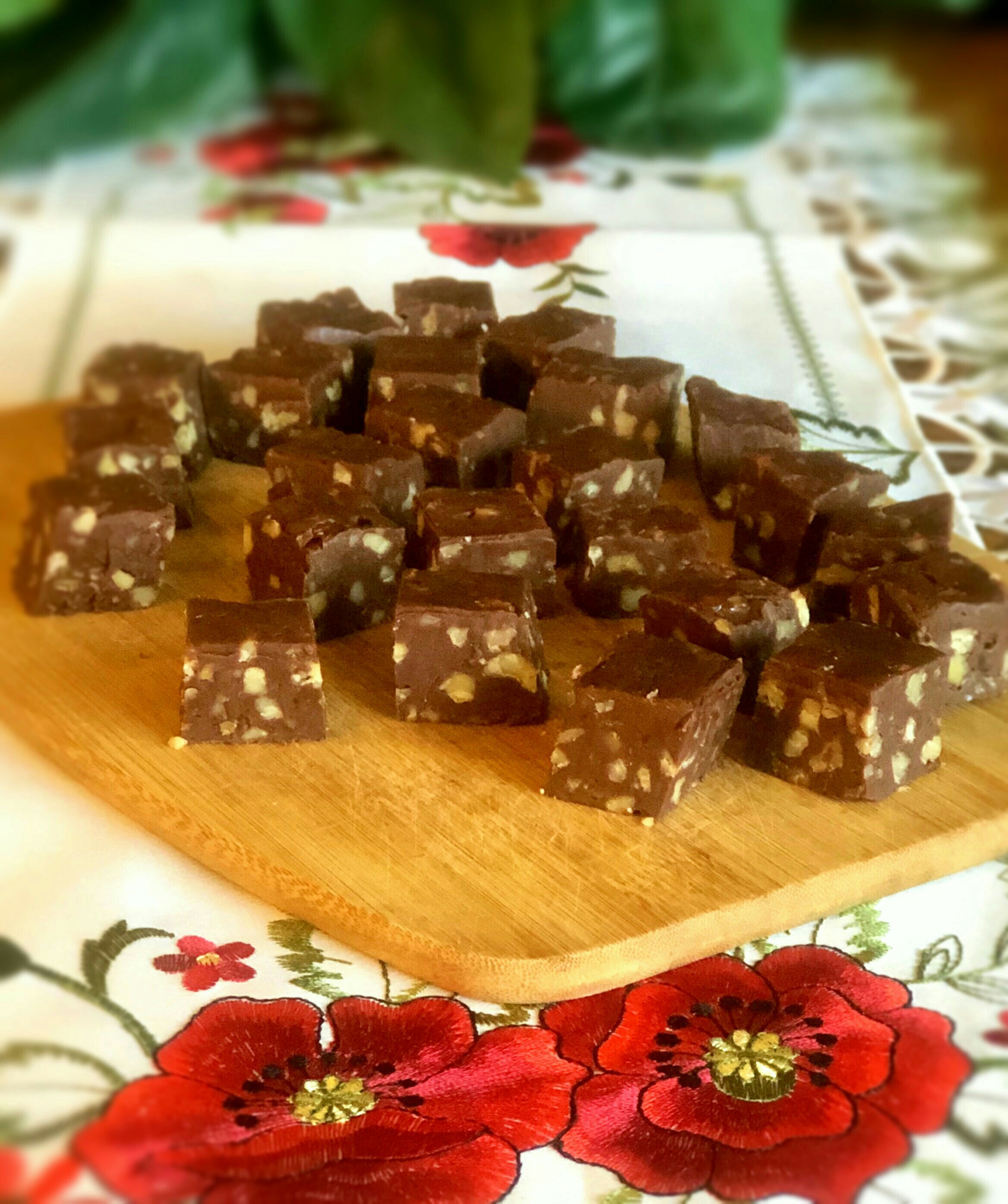 One Bowl Chocolate Fudge with Pecans