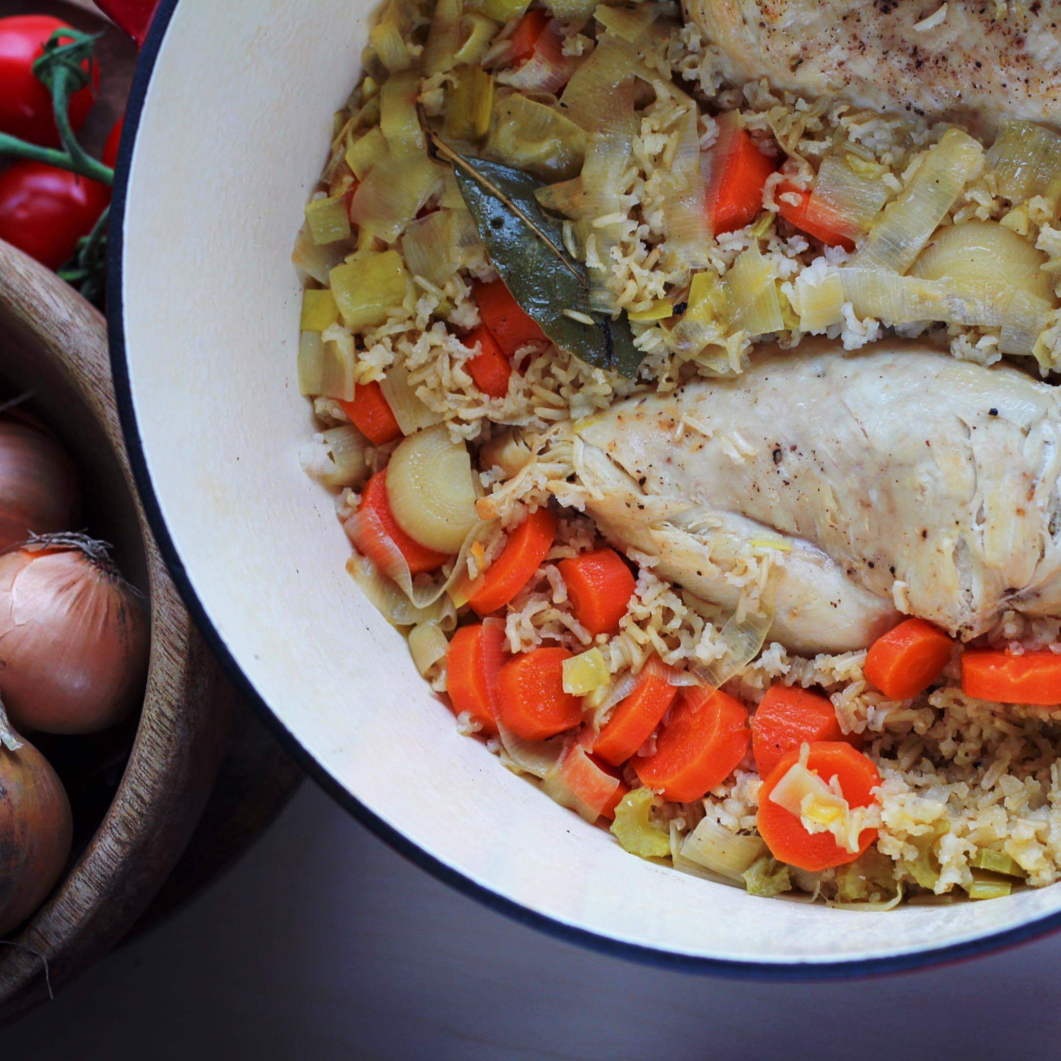 One-Pot Chicken and Brown Rice