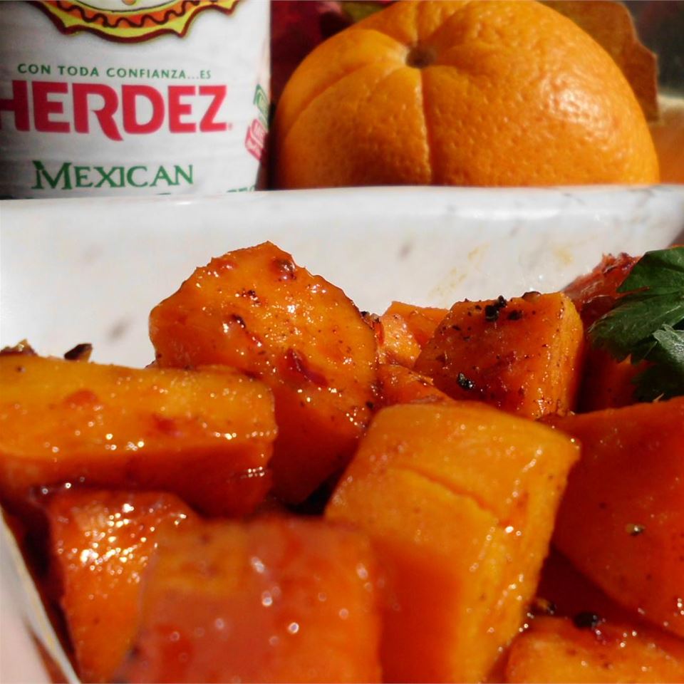 Orange-Guajillo Glazed Sweet Potatoes