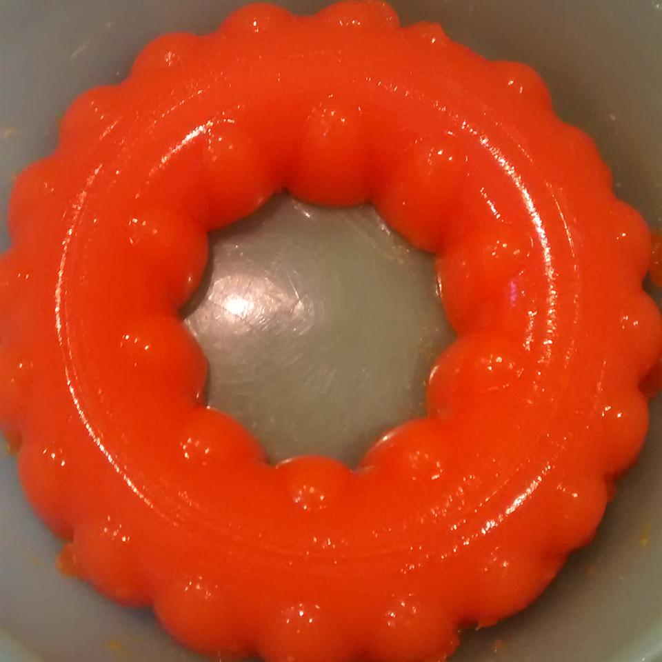 Orange Sherbet Gelatin Mold