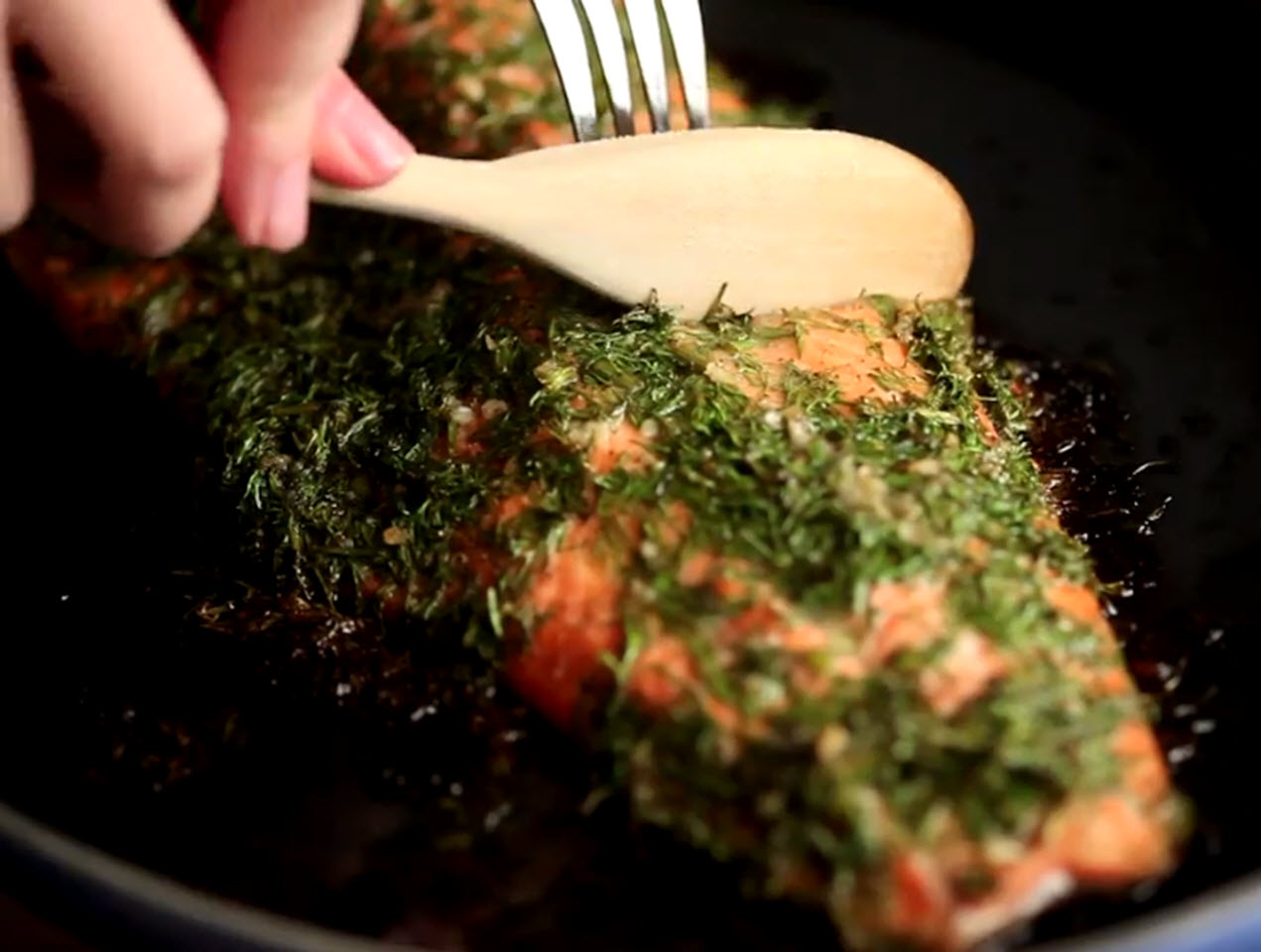 Oven-Baked Salmon with Herbs