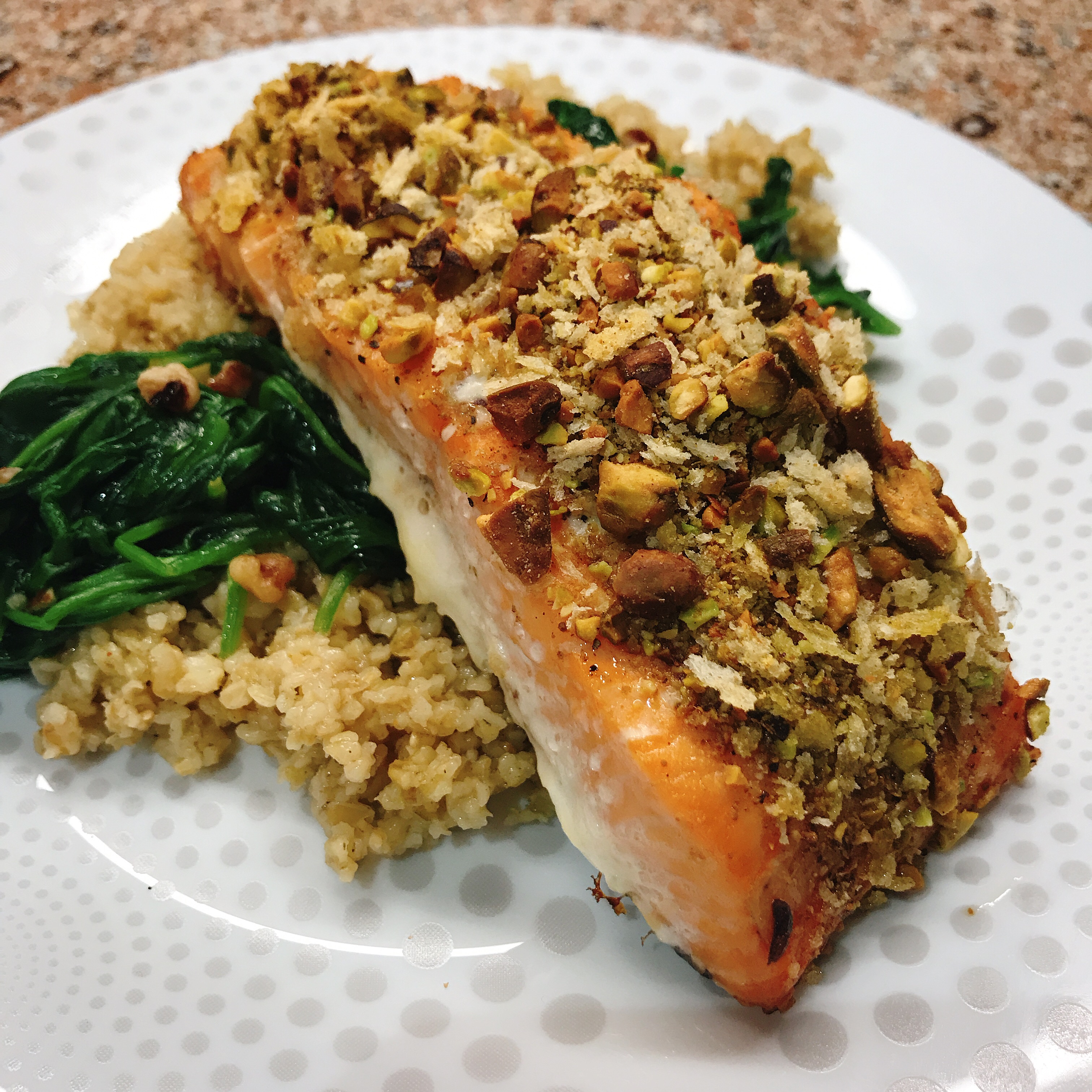 Oven-Roasted Pistachio-Crusted Salmon