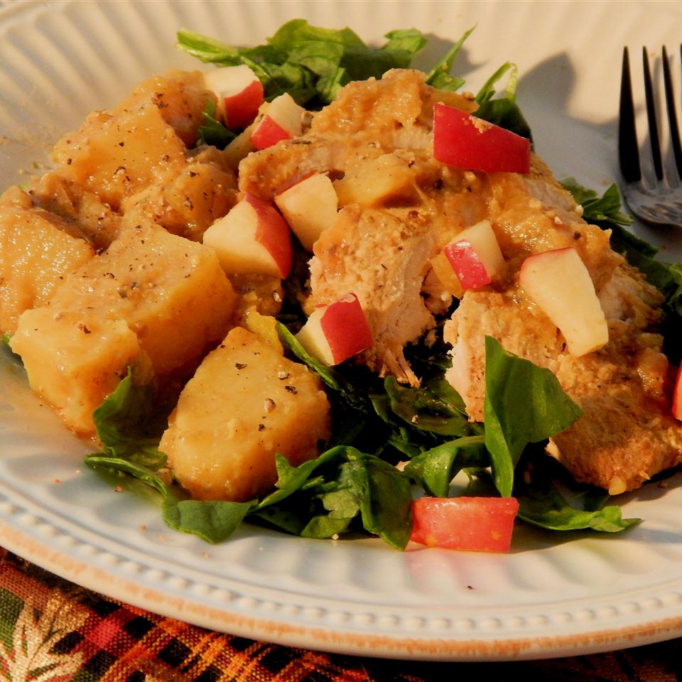 Paleo Chicken with Apple and Sweet Potato