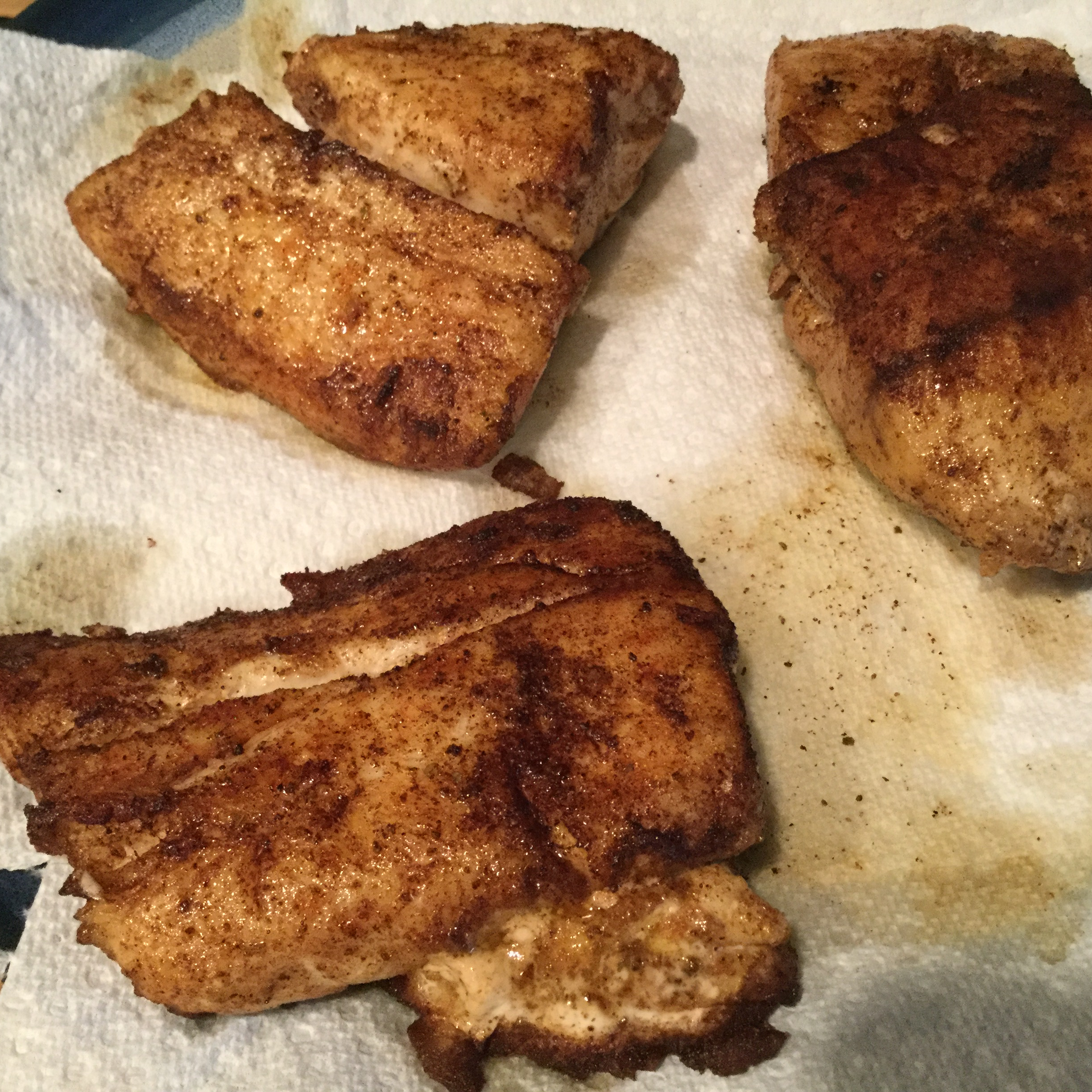 Pan-Fried Blackened Red Snapper