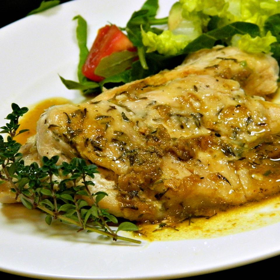 Pan-Seared Chicken with Thyme
