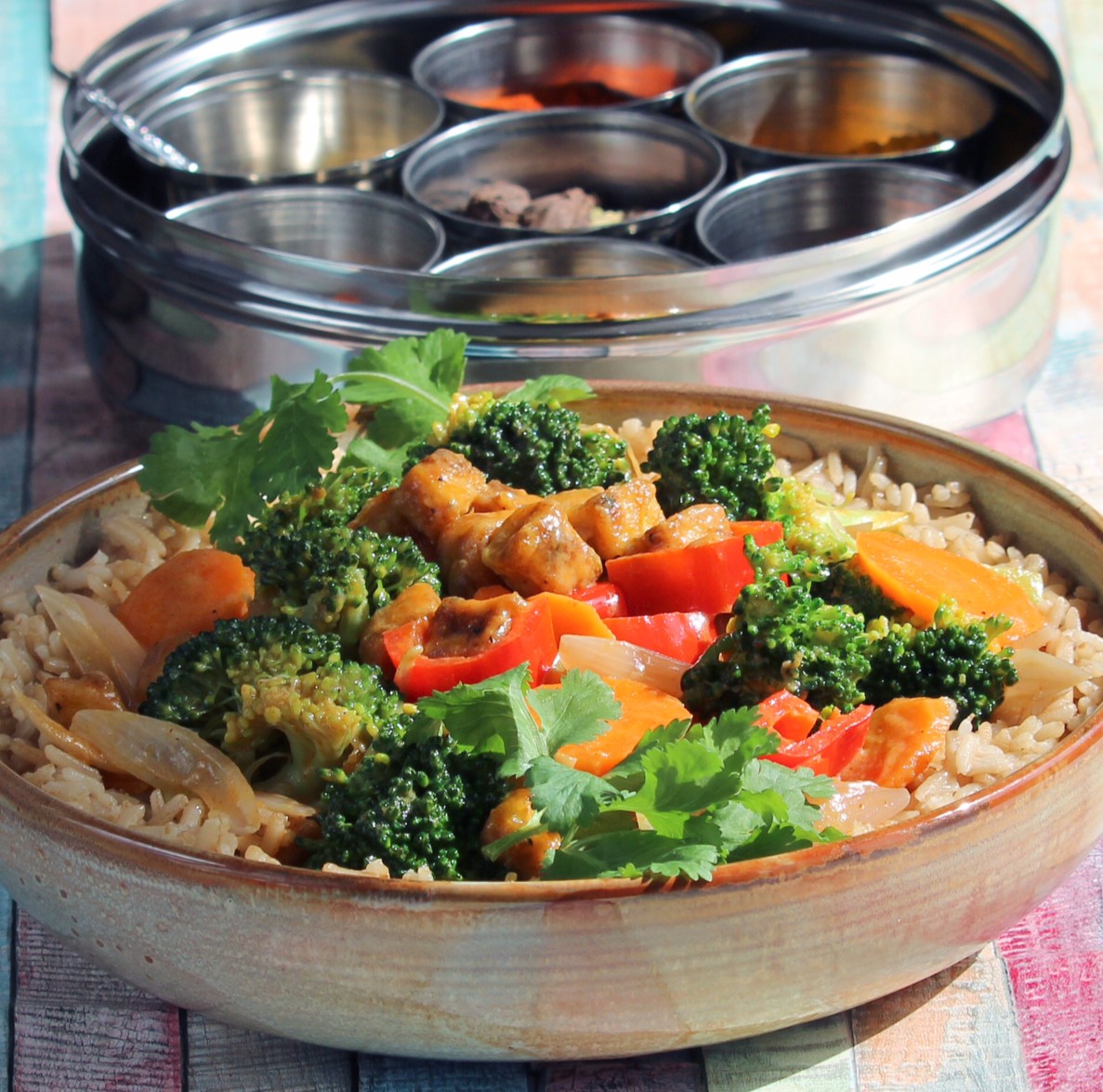 Panang Curry with Tofu and Vegetables