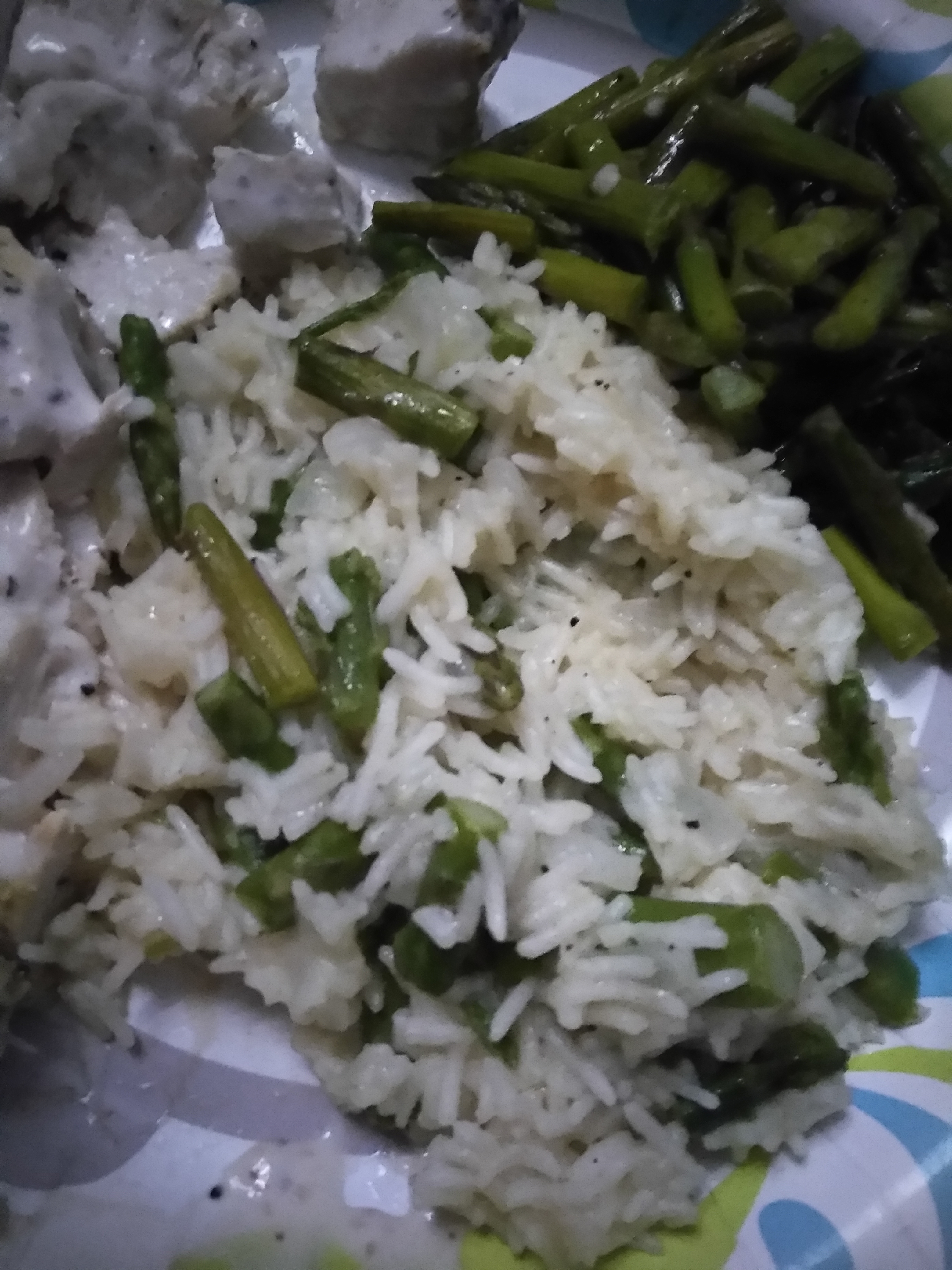 Parmesan Asparagus Rice