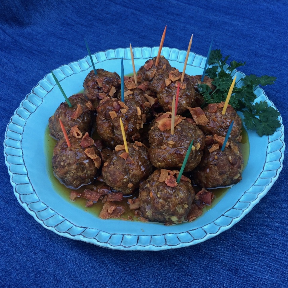 Party Meatballs with Maple Glaze