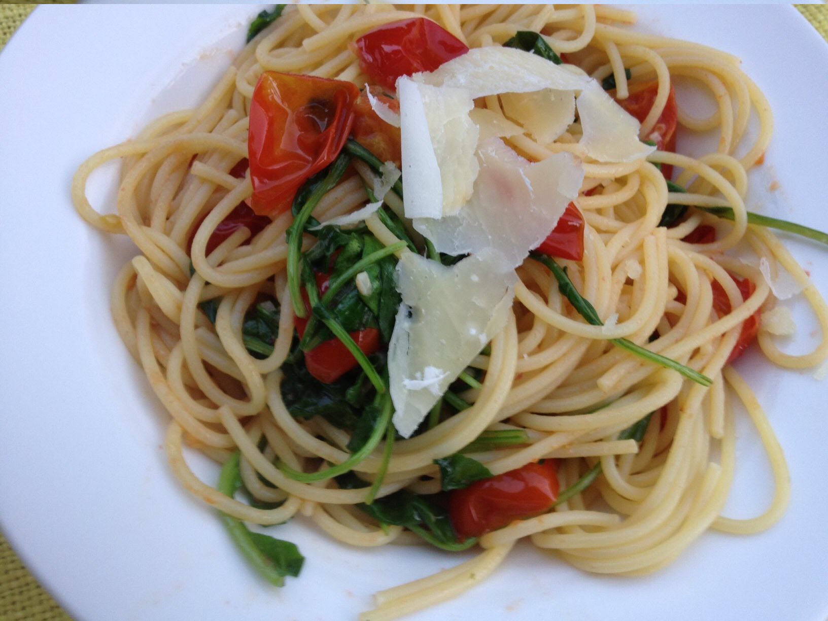 Pasta with Arugula and Tomatoes