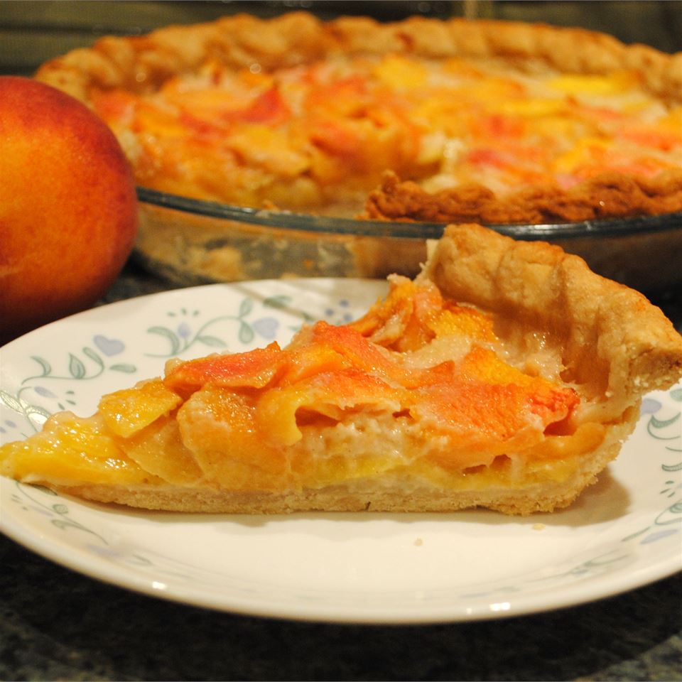 Peach Custard Pie I
