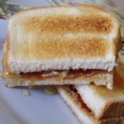 Peanut Butter, Bacon and Honey Sandwich