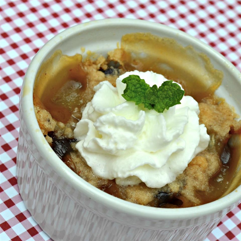 Pear and Sour Cherry Crisp