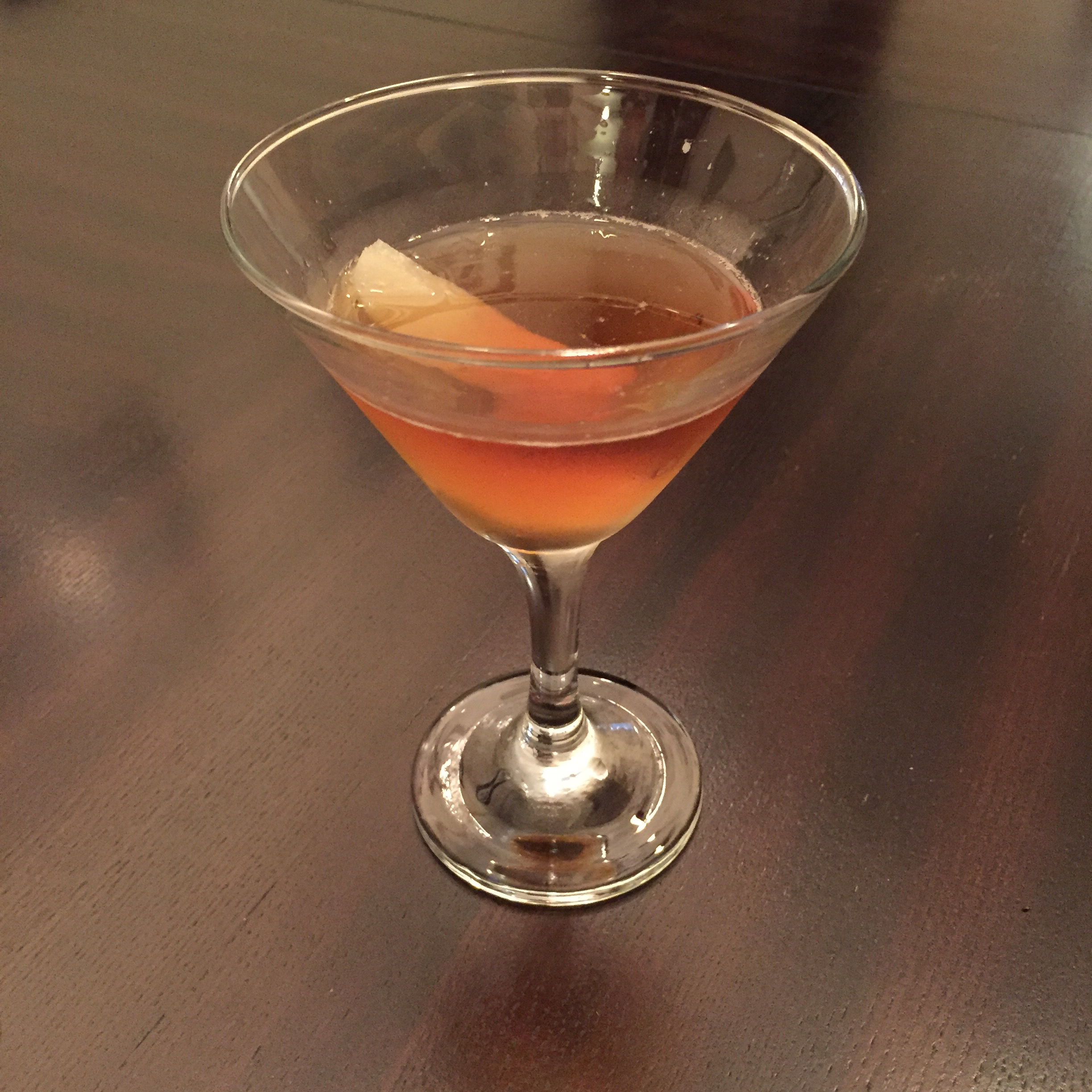 Pear Manhattan Cocktail
