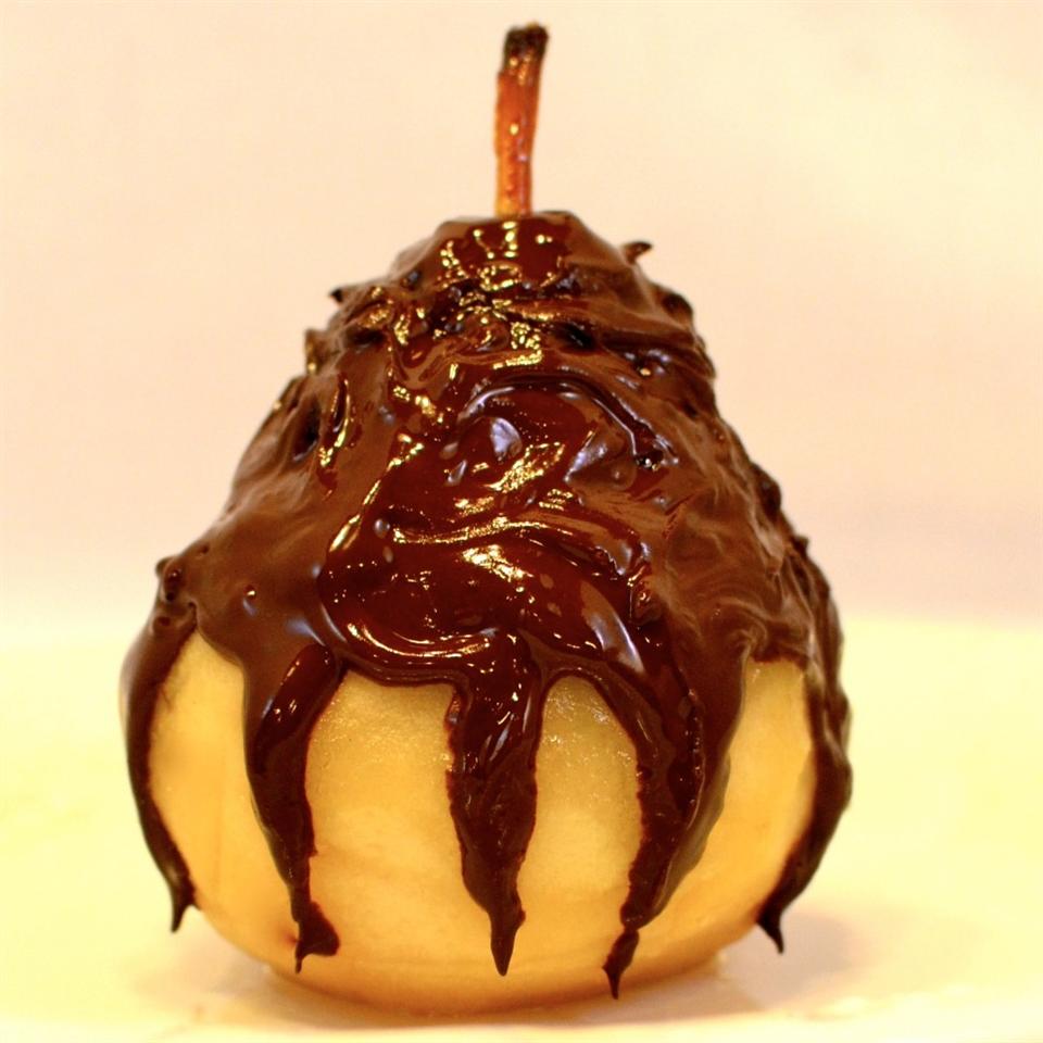 Pears Covered with Chocolate