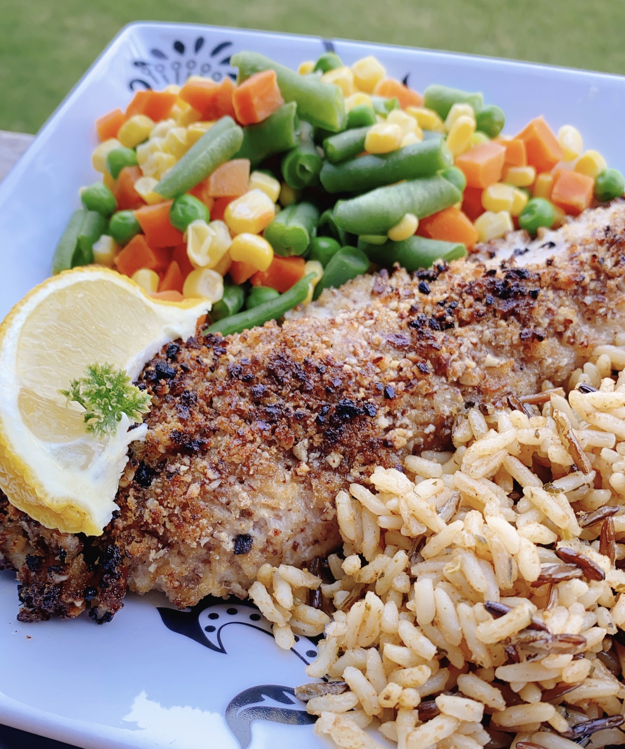 Pecan-Crusted Rockfish with Old Bay®