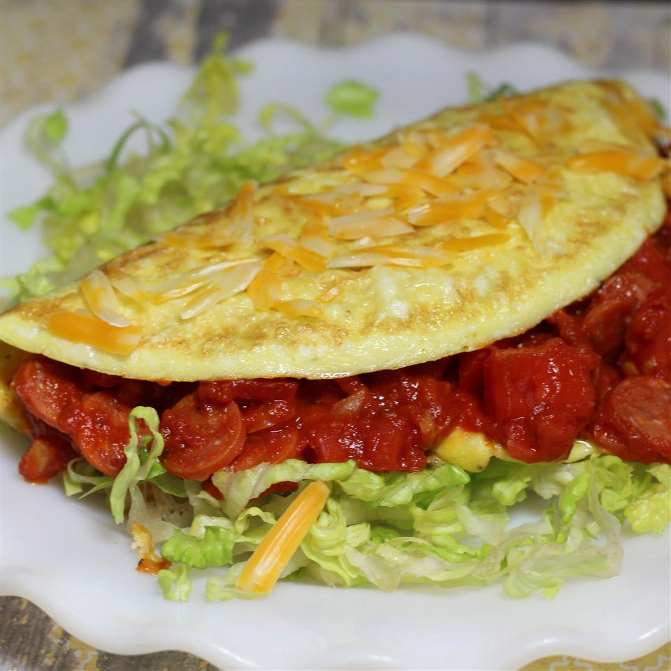 Pepperoni Pizza Omelet