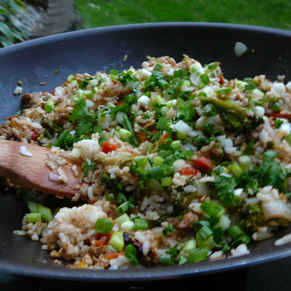 Perfect Thai Fried Rice With Marinated Chicken