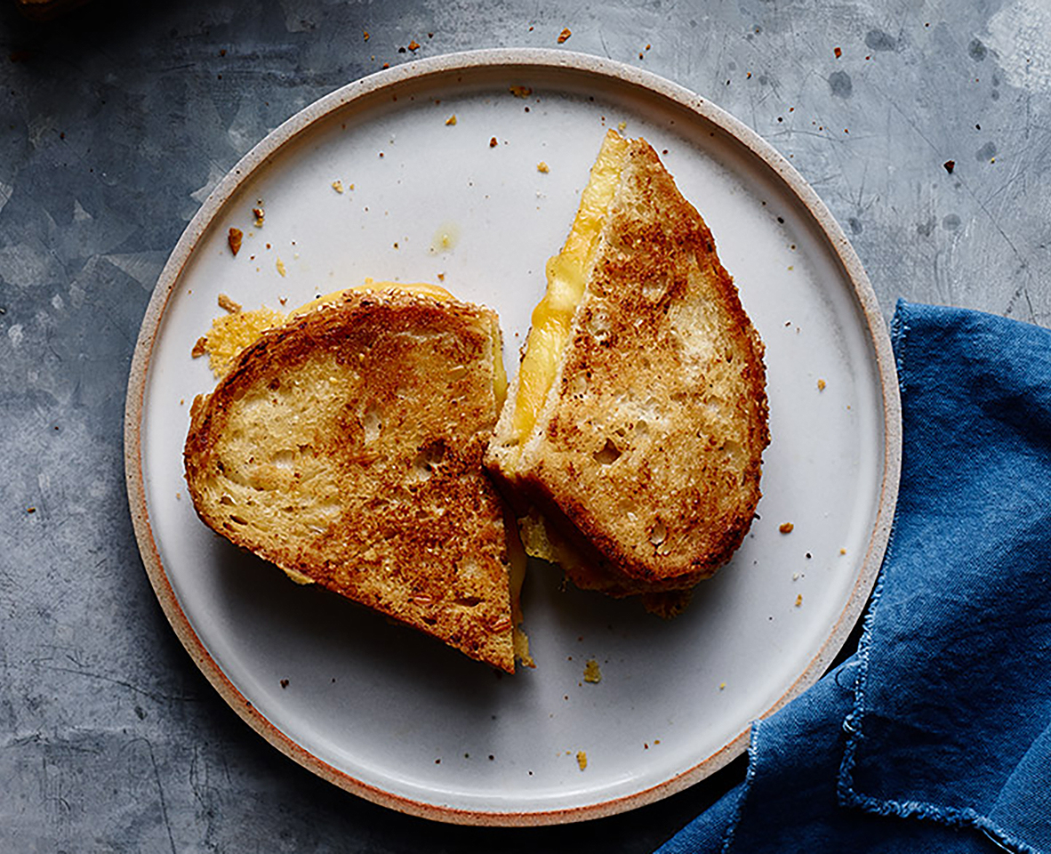 Perfectly Crispy Grilled Cheese