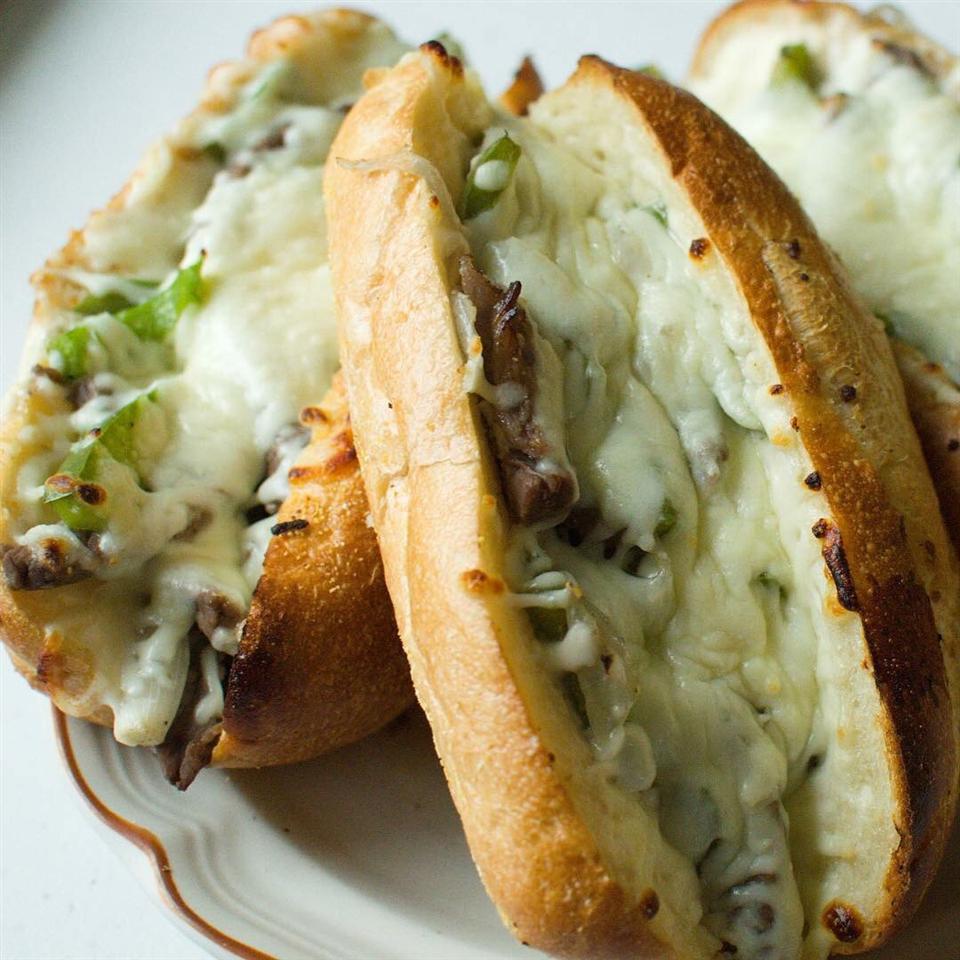 Philly Cheesesteak Sandwich with Garlic Mayo