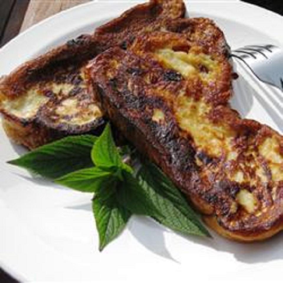 Pineapple Sage-Scented Challah French Toast