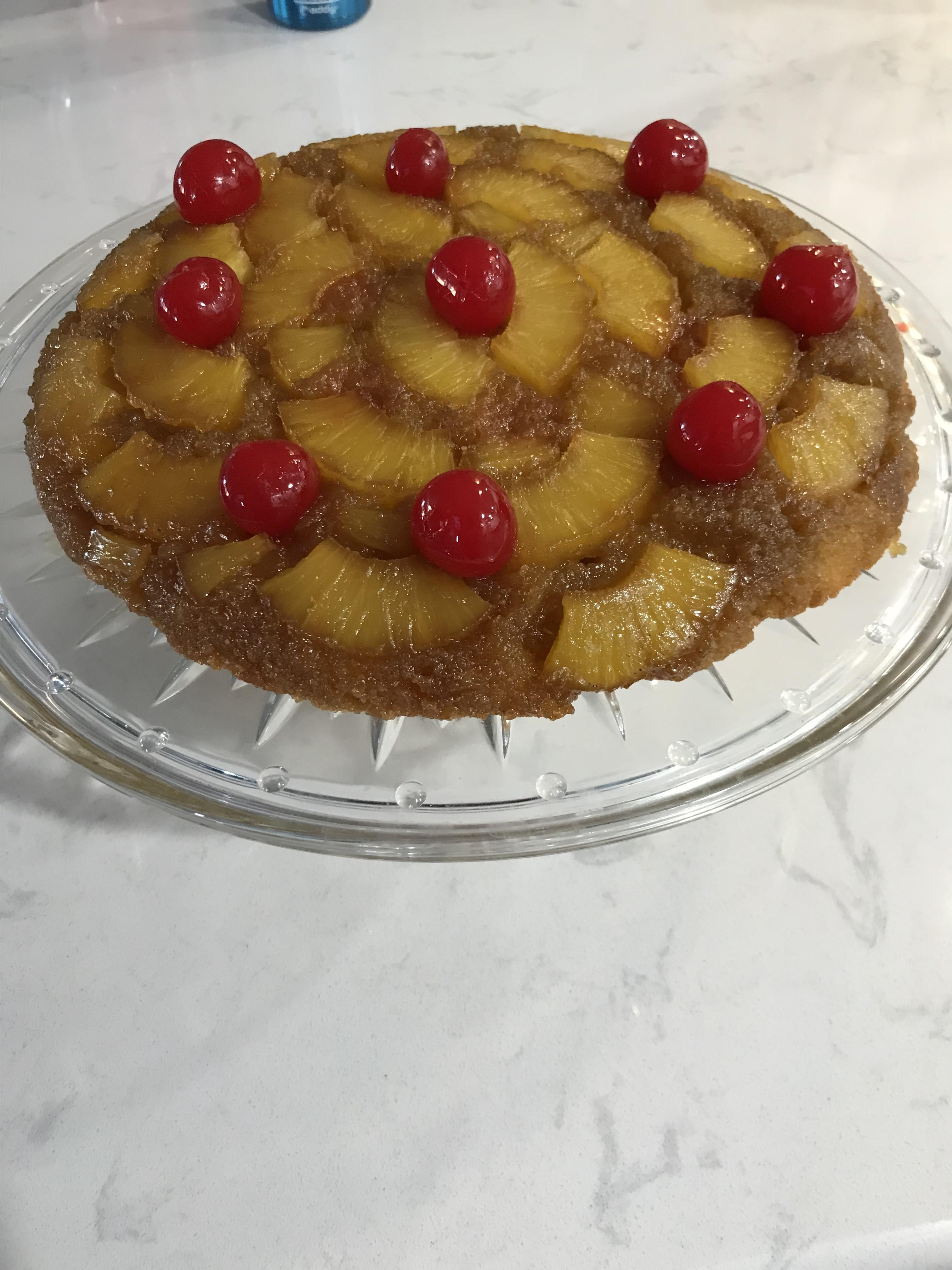 Pineapple Upside-Down Cake (Gluten Free)