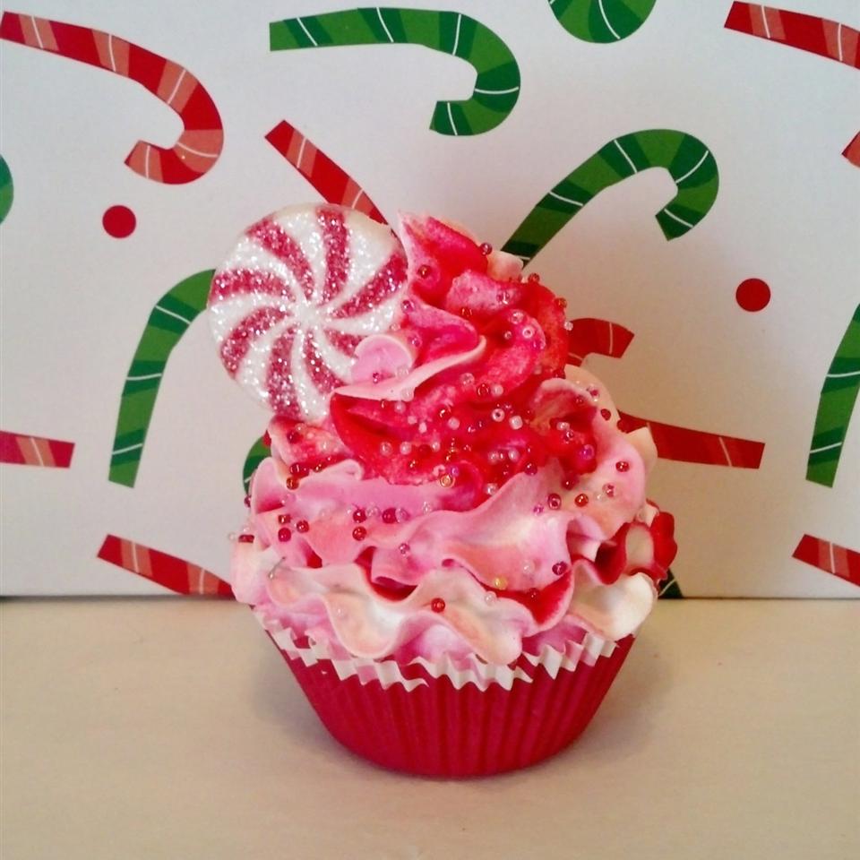 Pink Peppermint Cupcake