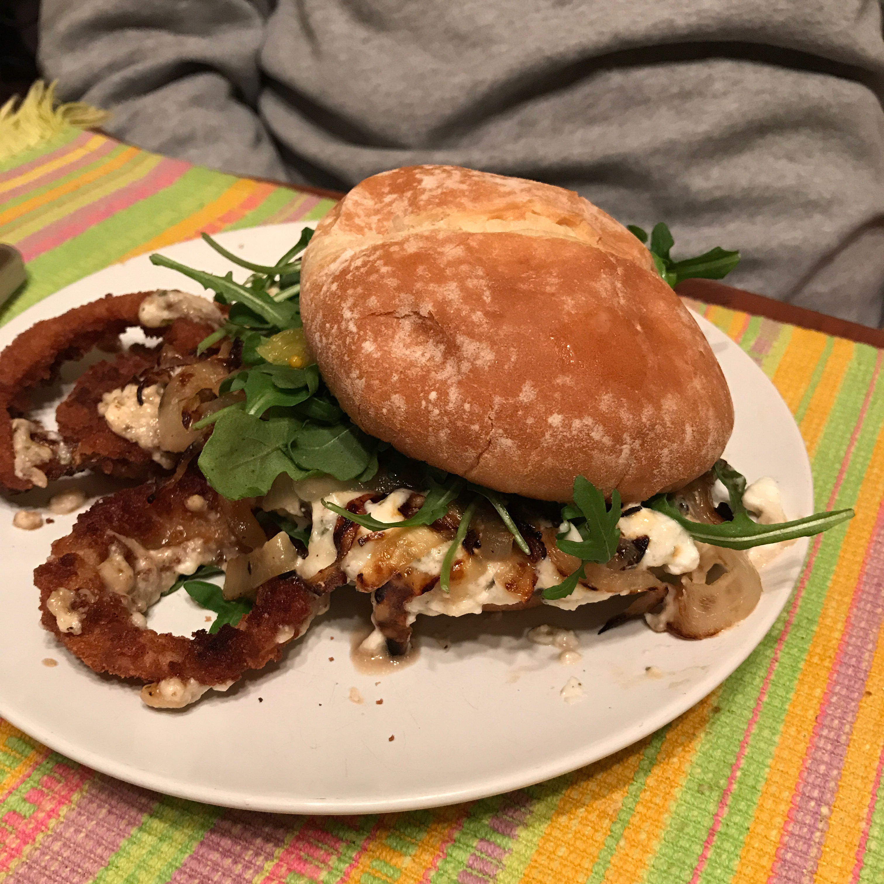 Portobello Stuffed Mushroom Burger